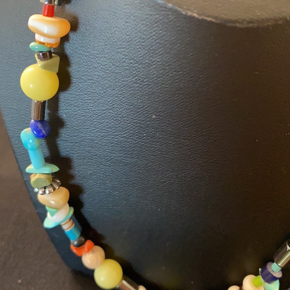 Santa Domingo multi stone necklace and earrings - Picture 3 of 5